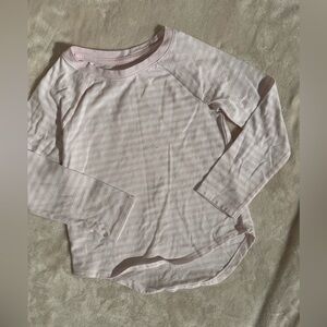 Cat & Jack Light Pink Striped Long Sleeve Tee
